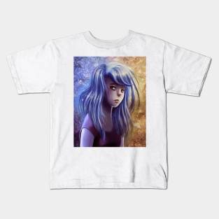 Blue Girl Kids T-Shirt